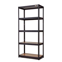 몬스터랙 플러스 800x400x1800 5단 철제선반, 블랙(FD)