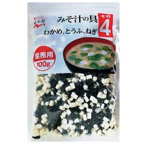 나가타니엔 업소용 미소시루 건더기4 미역 두부 파 100g x 2봉지
