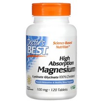 닥터스베스트 킬레이트화 고흡수 마그네슘 100mg 120정, 2통