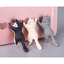 먼저 가라냥 고양이 거치대 아이링 핸드폰 휴대폰 아이폰 팝 그립 톡 애플워치 인테리어 카페, 2.회색냥