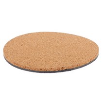 코르크 패드 매트 냄비 트레이 화분 꽃 접시 라운드 코스터 물 흡수성 플레이트 베이스 우드, [01] Brown