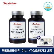 알래스카 알작은 알티지 오메가3 어취없는 산패없는 복합 약국 작은 오메가3 미니캡슐, 2통