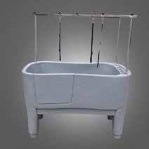 강아지욕조 욕조 애견 강아지 가정용 반려동물 애완견 플라스틱, B. 라이트 그레이 + 숄더