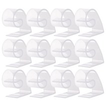12pcs 캠핑 캠핑 피크닉 파티 플라스틱 테이블 천 덮개 치마 클립 홀더 클램프