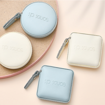 조엘리 미니 가죽 줄자, 사각형, 베이지, 1개