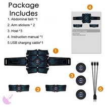 EMS트레이닝 저주파 복근 마사지 뱃살 운동기구 스포츠 엔터테인먼트 진동 벨트 기계 ab 트레이너 ems 복부 근육 자극기 토너 피트니스 훈련 장비 홈 체육관 벨트, 3