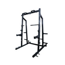 [플러그피트니스] 에코 하프랙v2 I 홈짐 스쿼트랙 파워랙 홈트, 색상:블랙