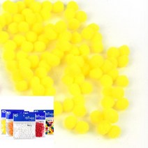 폼폼이 10노랑 밍크방울 접착솜 유아만들기