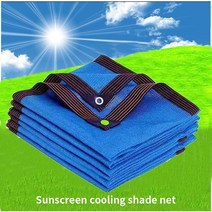 전동어닝 가게 천막 접이식 차양막 스카이 고정 캐노피 야외 차양 HDPE UV 보호 그늘 메쉬 70-85% 비율 자, 01 blue_10 3x5m