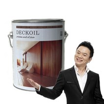 데크칠 방문짝 페인트 나무 가구 리폼 데크오일 4L, 사과색