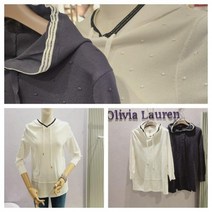 올리비아로렌 NC15 도트 짜임 후드 니트 VOCBLYM3151