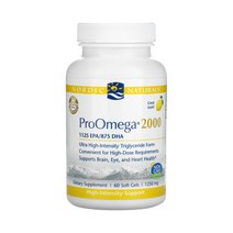 Nordic 노르딕 네츄럴스 노르땡 프로 오메가 1000mg 60정 레몬향 순도80 rTG폼 고약사 오메가3, 1개, 기본