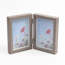 2단 접이식액자 접이 양면액자 경첩 더블액자 GY4x6