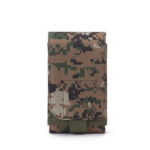 야외 위장 가방 전술 육군 전화 홀더 스포츠 허리 벨트 케이스 방수 나일론 EDC 사냥 카모 배낭, 06 Jungle Digital