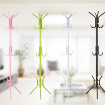 사무실 일자형 삼각다리 나뭇가지 옷걸이 옷방 피팅룸 거실, 블랙