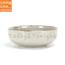 Kitchen 전통 도자기 면기 콩국수 그릇 비빔밥 식기 냉면 그릇 업소용 칼국수그릇, ♡로코 설화 8인치볼♡, [ 1개 ]