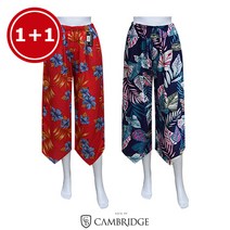 잭오브캠브릿지 면마 8부 밴딩바지 시원한 와이드 통바지