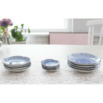 한식 가정식 꽃잎모양 일본 도자기 찬기4P 식기 결혼선물 다과 집들이 브런치, 단일사이즈