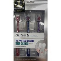 오스템 G 잇몸케어 칫솔 3개입, 1세트