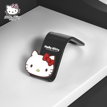 헬로키티 차량용 후크 귀여운 가방 걸이 옷걸이 우산 의자 뒷좌석, 클래식 블랙