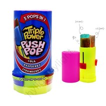 트리플파워푸시팝 (블루) 34g 캔디 립스틱사탕 TRIPLE POWER PUSH POP, 1TW3_트리플푸쉬(블루)