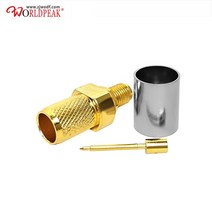 골드 도금 10PCS RP sma 여성 크림프 rf 동축 커넥터 lmr400cable, 한개옵션0