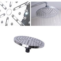 강력물줄기 각도조절 해바라기 샤워대헤드 아프지않은 간편연결 욕실수전 맛사지효과 천정샤워기, 블랙, 블랙, 1개