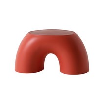 1인용의자 보조의자 수납의자 레인보우 스툴 어린이 의자 가정 용품 거실 침실 플라스틱, [04] 빨간