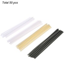 혼합 플라스틱 용접봉 ABS/PP/PVC/PE 용접봉 노즐 팁 용접 비닐 용접기 용접봉 50 개, 한개옵션0