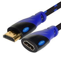 HDMI 메쉬 연장 케이블 Ver2.0 고급형 길이연장 케이블 셋탑 블루레이 PC 영상연결선 1.5M/2M/3M/5M/7M/10M 395902, 1.5M