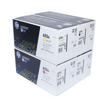 HP CF450A/CF451A/CF452A/CF453A Color LaserJet Enterprise M653x 정품토너 4색1세트 검정 12500매/칼라 10500매, 1개, 검정+컬러