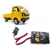 자동차보조배터리 블랙박스보조배터리 원격 제어 픽업 트럭 WPL D12 RC 락 크롤러 모델 자동차용 고속 드, 한개옵션0
