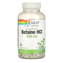 솔라레이 베타인 HCI 650mg 250정