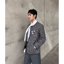 남자트위드자켓 오버핏 봄자켓 위빙