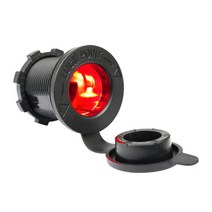방우 시가 소켓 12V - 24V 겸용 카라반 캠핑카 DIY 매립형 메타 충전 원형 게이지 USB 볼트 0-8324ea, 시가잭포트
