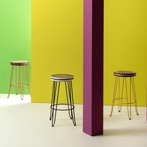 리바트 세계가구 프리즘 원목 바스툴 (3색), 코퍼