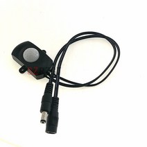 DC5-24V 5A 미니 조절 자동 PIR 적외선 모션 센서 감지기 LED 라이트 스트립 스위치 5.5 DC 플매트 카펫 러그, [01] black, 01 Black