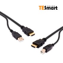 티이스마트 HDMI KVM 리피터 UTP 송수신세트 최대 100M, KVM 통합 케이블 3M