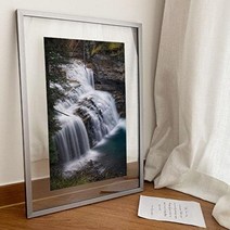 기타 바보사랑[꾸밈]투명액자38CmX58Cm_시원하게쏟아지는폭포, 골드브라운
