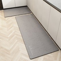 노아초이스 소프트 규조토 발매트 싱크대 부엌 주방 장매트 욕실 현관 발판, kitchen-그레이50x80