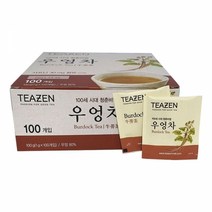 탕비용품 티젠 우엉차 100개입 사포닌 대용량 티백 건강차 음료 탕비실, 본상품