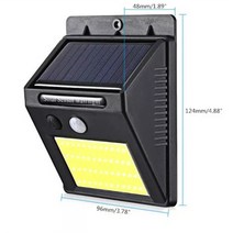 태양광센서등 투광기 led투광기 외등태양 LED 빛 야외 방수 3 모드 거리 벽 정원 울타리 차고 마당 램프에, 01 COD48