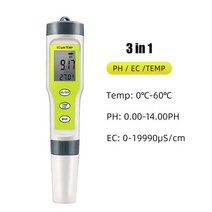 4 인 1 PH 측정기 PHTDSEC온도 수영장 식수 수족관용 디지털 수질 모니터 테스터, 06 PH EC Temp tester