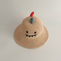어린이 아기 바캉스 밀짚 모자 벙거지 아동 챙 버킷햇 클로슈햇 햇빛 가리개 여름 봄 공룡