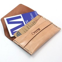 로스킨 가죽공예 명함 카드 지갑 반제품 DIY 패키지 원데이클래스 (이태리 베지터블 소가죽), 1개, 베지터블 생지