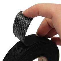종이박스테이프 1롤 19mm x 15M 배선 하네스 테이프 강력한 접착 천 패브릭 베틀 자동차 검정색, 한개옵션0