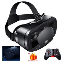 가상 현실 3D VR 헤드셋 스마트 안경 헬멧 폰 휴대 전화 모바일 7 인치 렌즈 쌍안경 컨트롤러, CHINA|With Box 054 Remote, 7.With Box 054 Remote