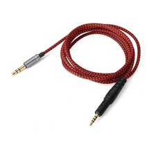 오디오테크니카 ATH-M50x ATH-M40x AHT-M70x 헤드폰 케이블, 블랙, 블랙