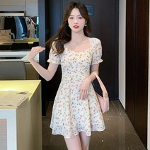 부드러운 플라워 스커트 기질 프렌치 원피스 여