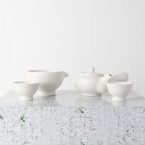 백자 분 2인 다기세트 다도세트